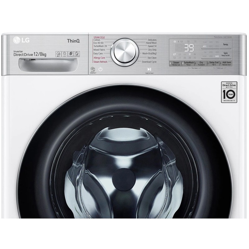 ماشین لباسشویی و خشک کن ال جی WDV1260BRP