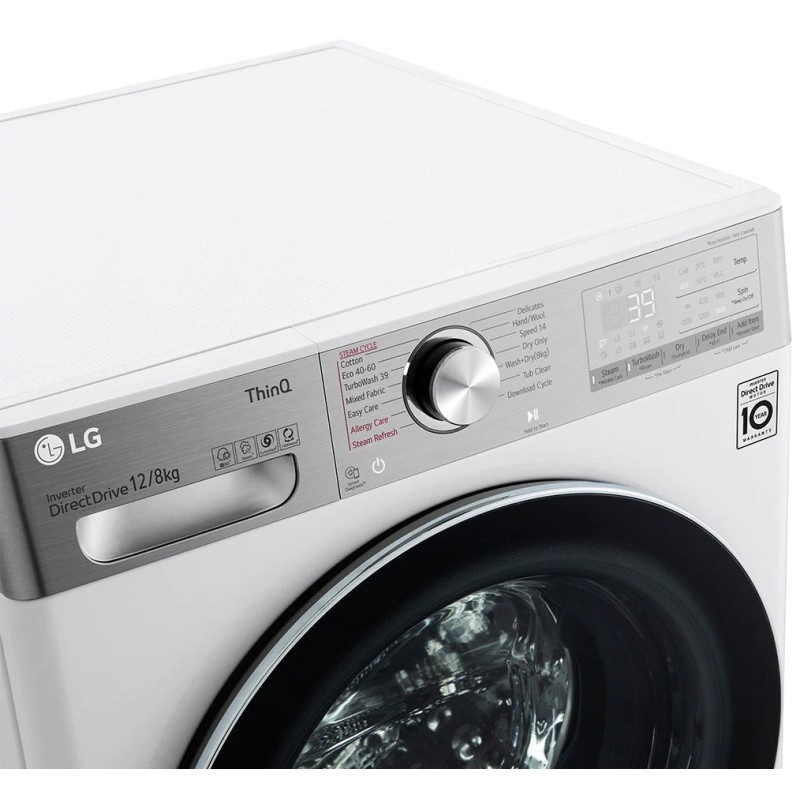 ماشین لباسشویی و خشک کن ال جی WDV1260BRP