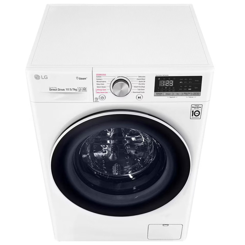 ماشین لباسشویی و خشک کن ال جی F4V5RGP0W