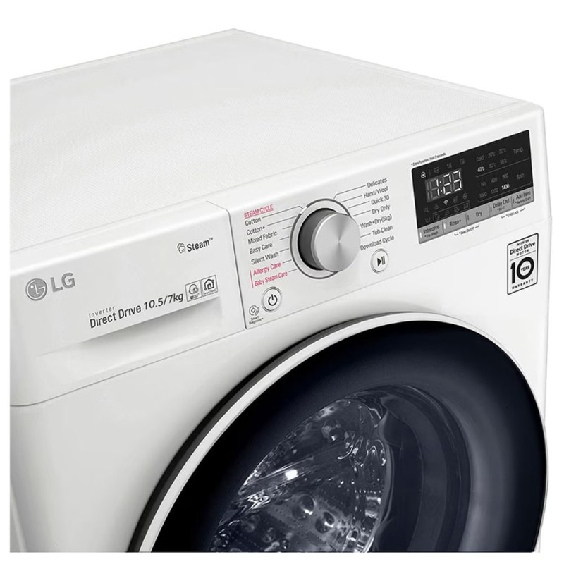 ماشین لباسشویی و خشک کن ال جی F4V5RGP0W